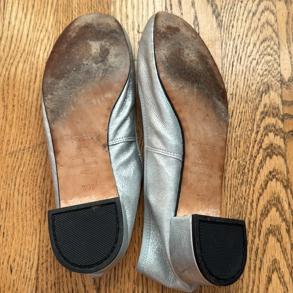 Repetto ballet flats silver size 39.5 cendrillion - Picture 5 of 9